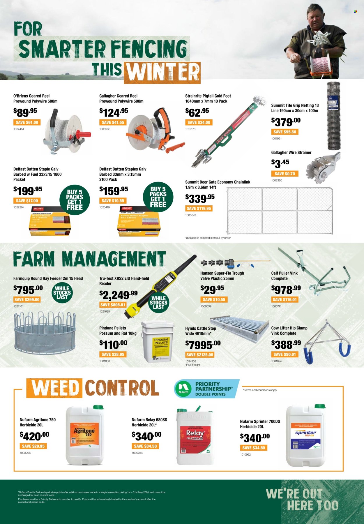 thumbnail - Farmlands mailer - 01.05.2024 - 31.05.2024 - Sales products - feeder, clamp, weed control. Page 3.