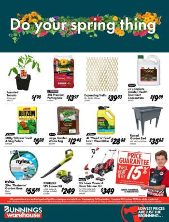 thumbnail - Bunnings Warehouse catalogue - Do your Spring thing