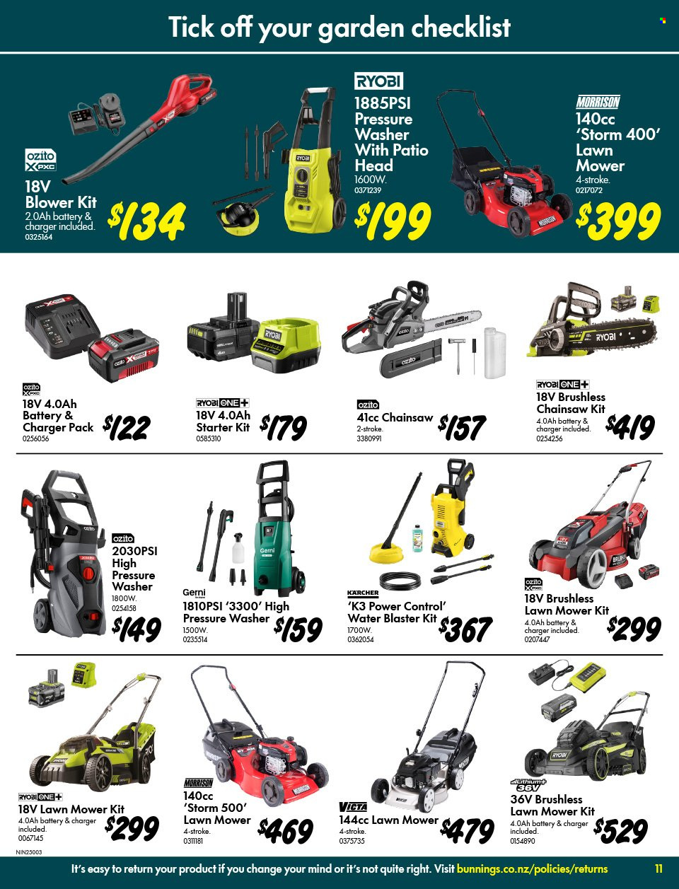 Bunnings Warehouse catalogue - 04.09.2024 - 01.10.2024. Page 11