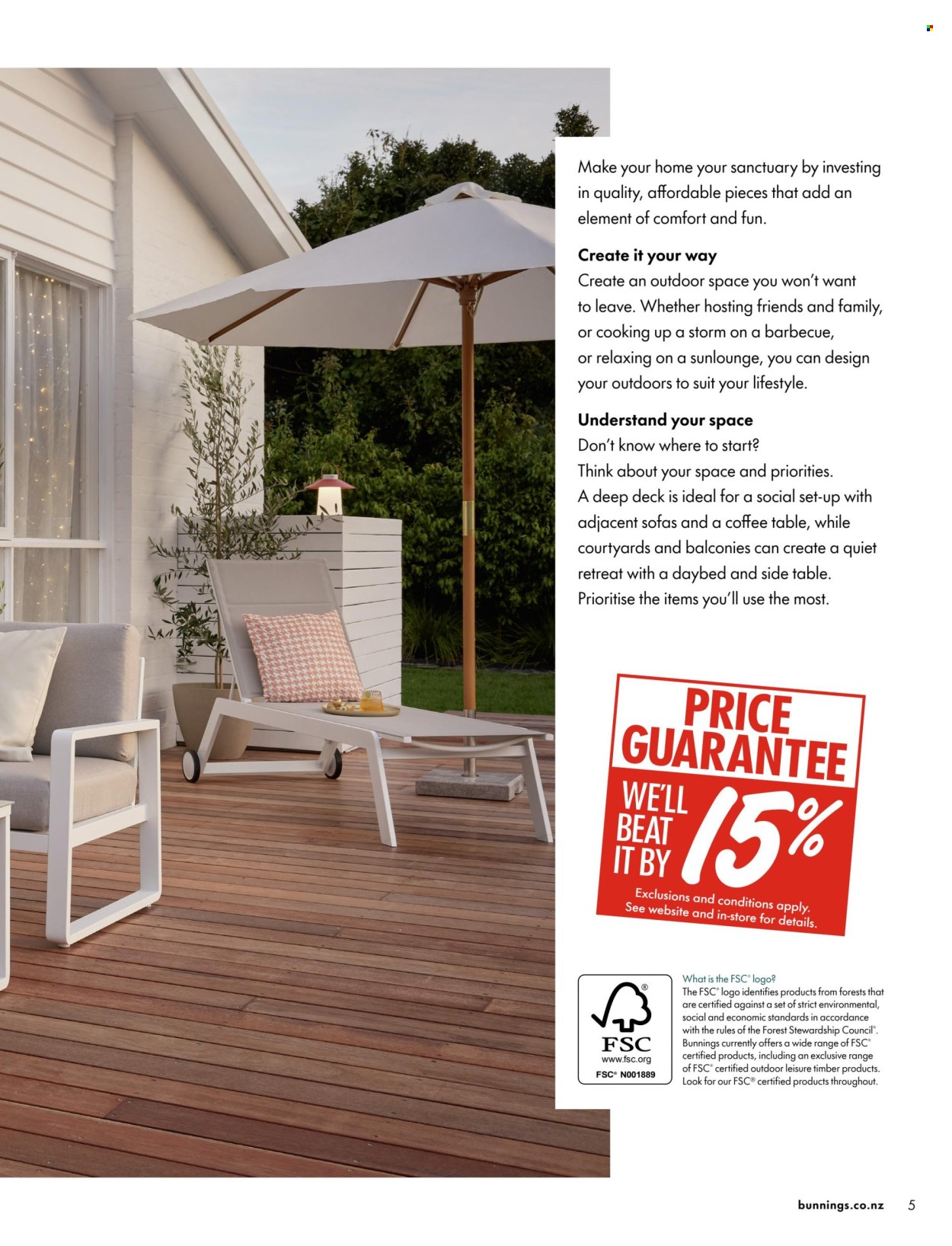 Bunnings Warehouse catalogue. Page 1