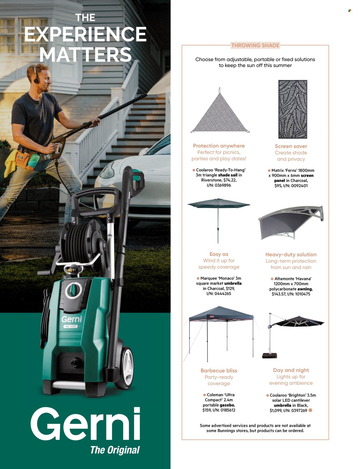 Bunnings Warehouse catalogue. Page 1