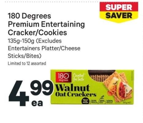 180 Degrees Premium Entertaining Cracker/Cookies