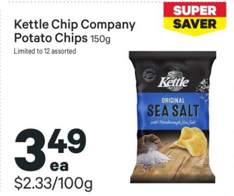 Kettle Chip Company Potato Chips