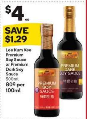 Lee Kum Kee Premium Soy Sauce or Premium Dark Soy Sauce