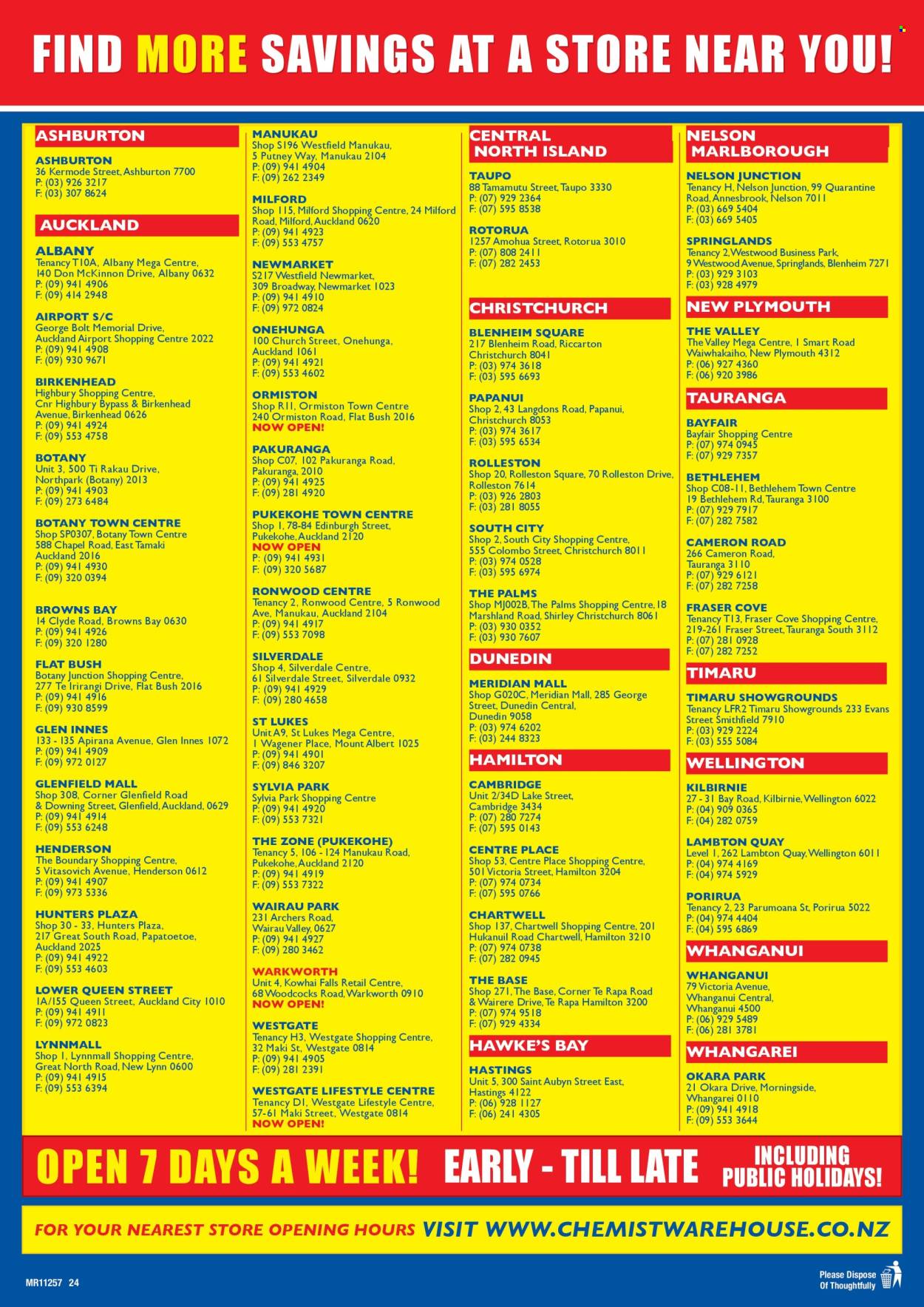 Chemist Warehouse catalogue. Page 1