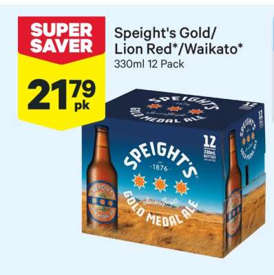 Speight's Gold/Lion Red/Waikato