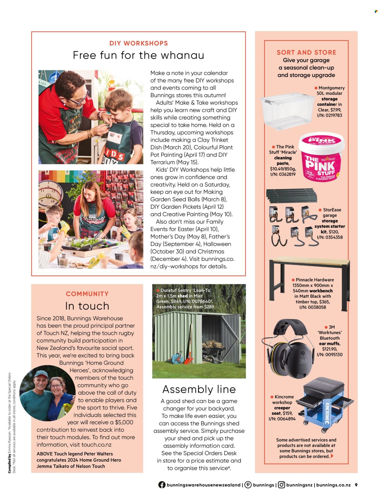 Bunnings Warehouse catalogue. Page 1