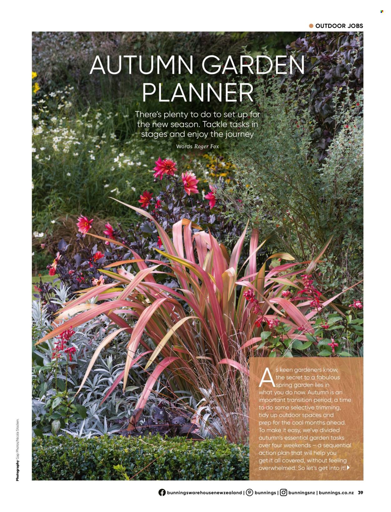 Bunnings Warehouse catalogue. Page 1