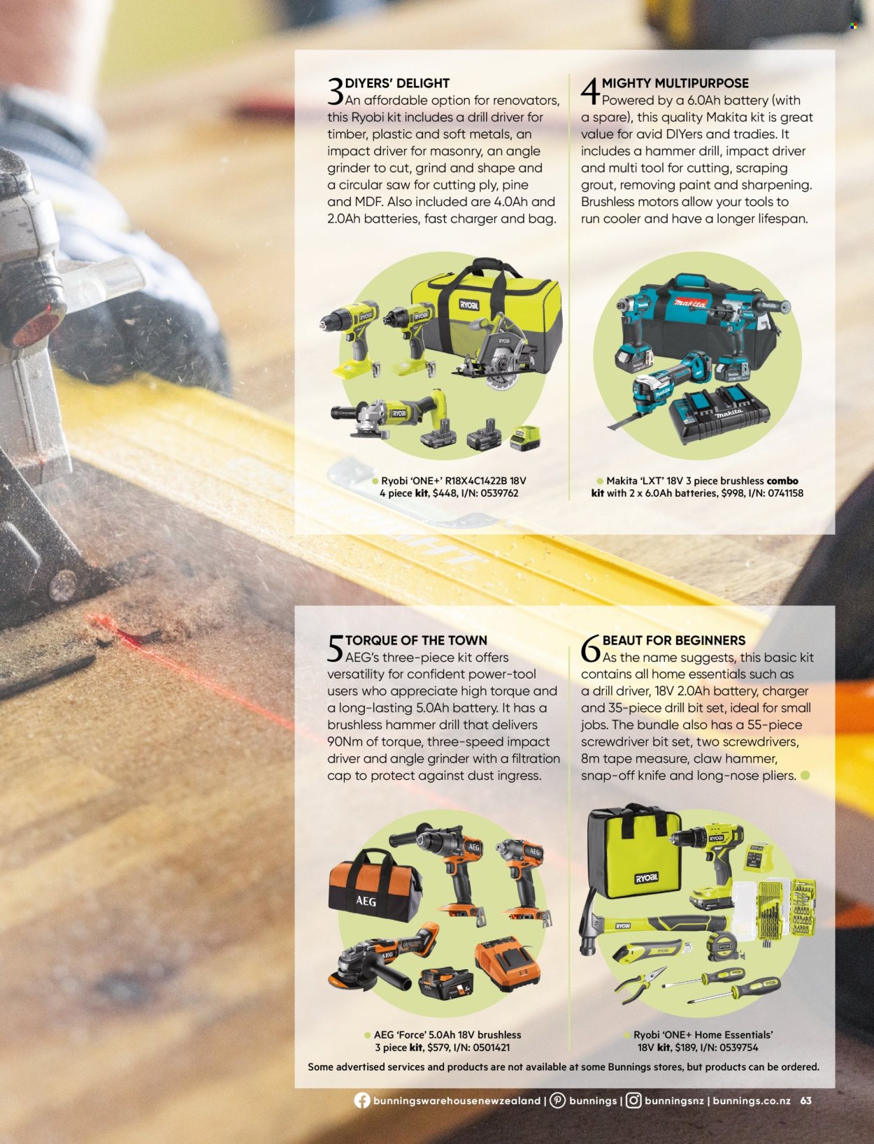 Bunnings Warehouse catalogue. Page 1