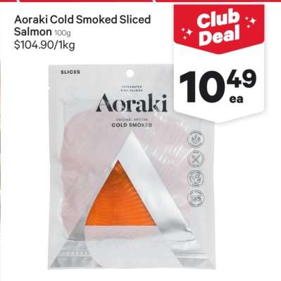 Aoraki Cold Smoked Sliced Salmon