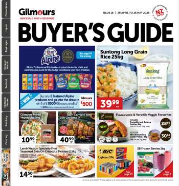 Gilmours mailer - 28.04.2025 - 25.05.2025.