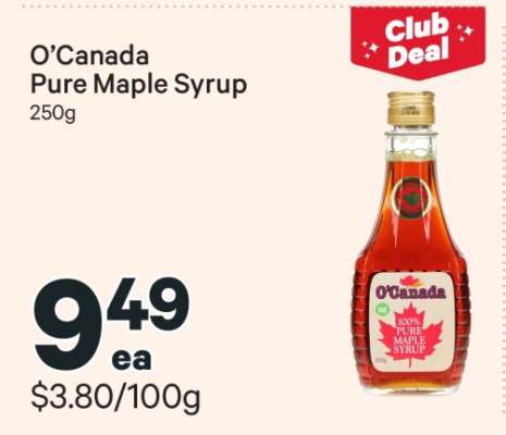 O’Canada Pure Maple Syrup