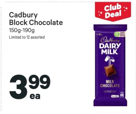 Cadbury Block Chocolate