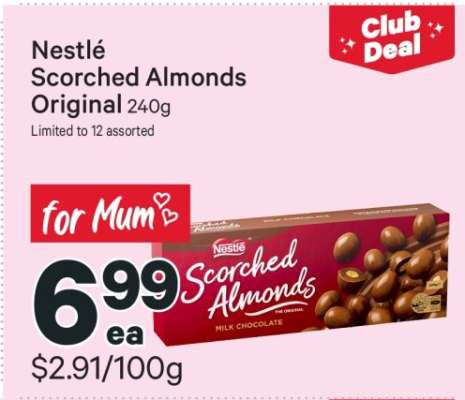 Nestlé Scorched Almonds Original 240g