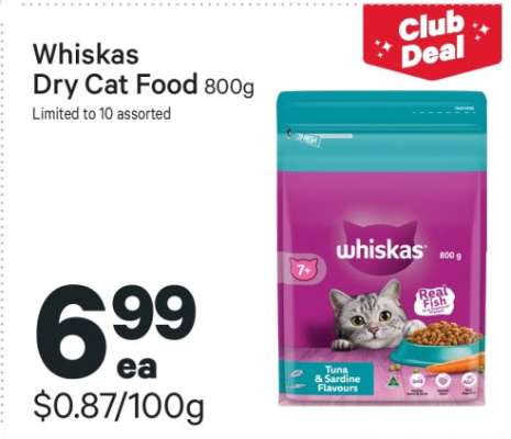 Whiskas Dry Cat Food 800g