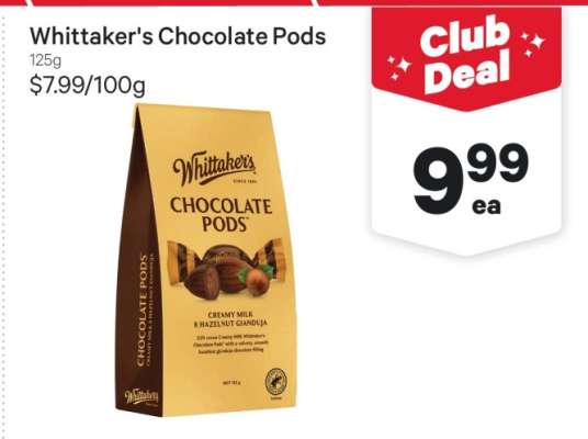 Whittaker's Chocolate Pods