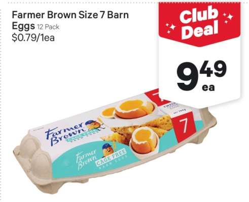 Farmer Brown Size 7 Barn Eggs