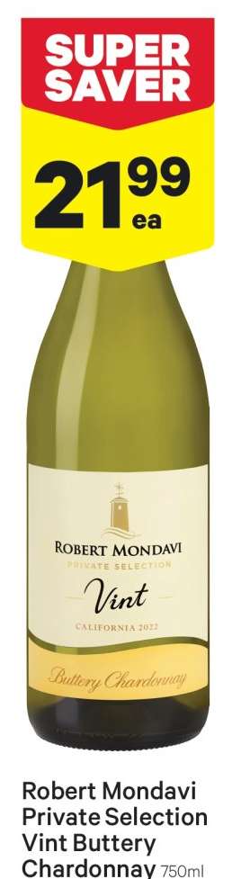 Robert Mondavi Private Selection Vint Buttery Chardonnay