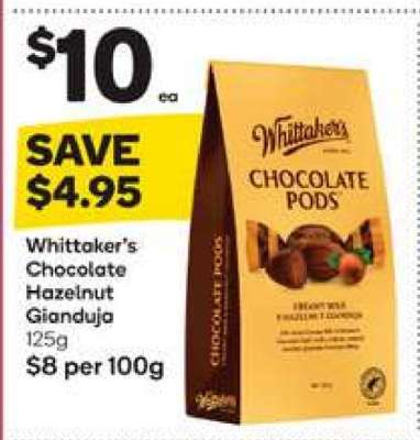 Whittaker's Chocolate Hazelnut Gianduja