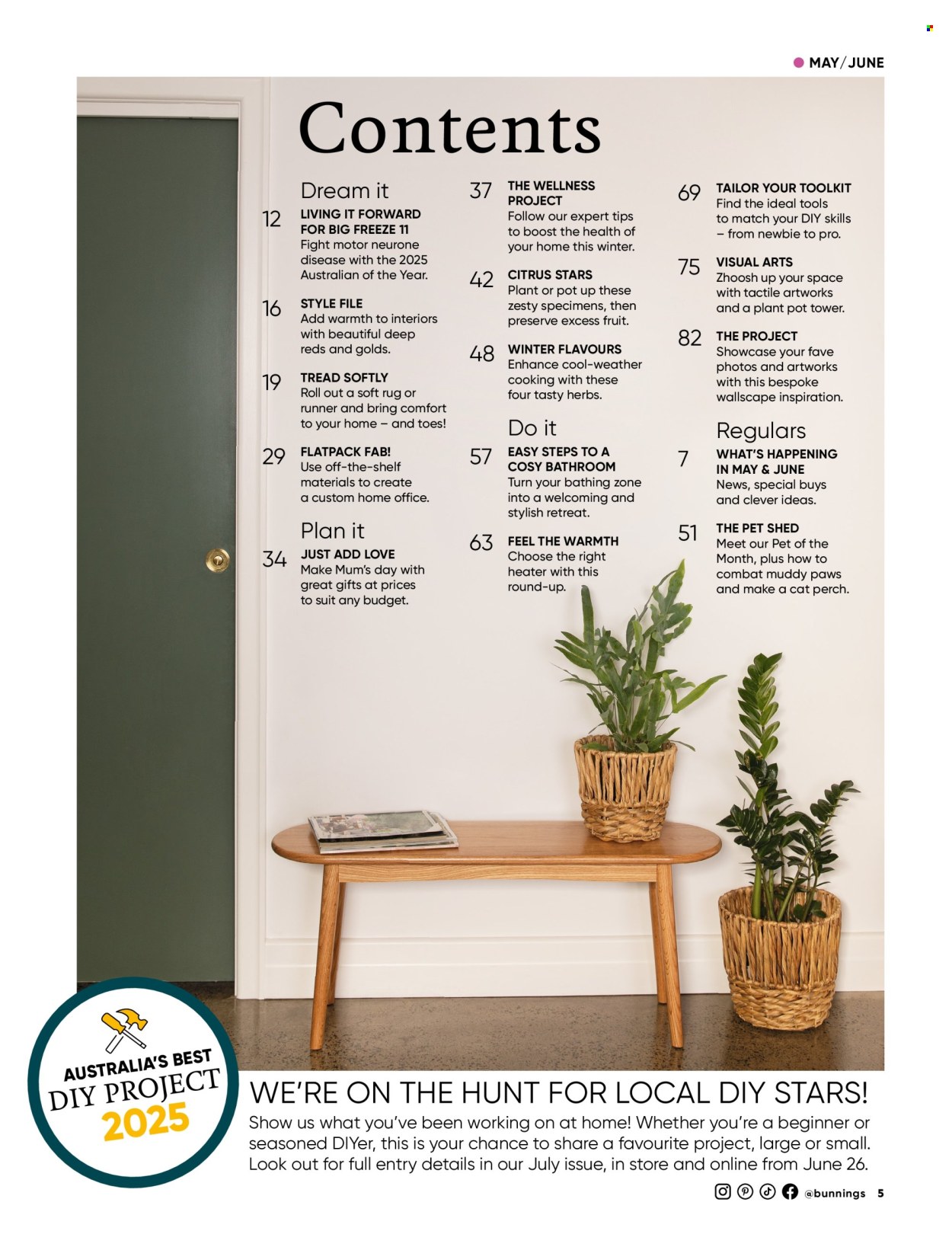 Bunnings Warehouse catalogue. Page 1
