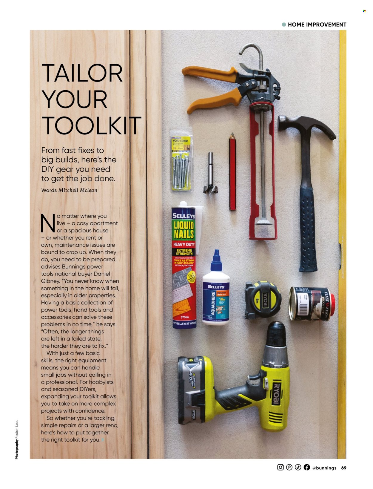 Bunnings Warehouse catalogue. Page 1