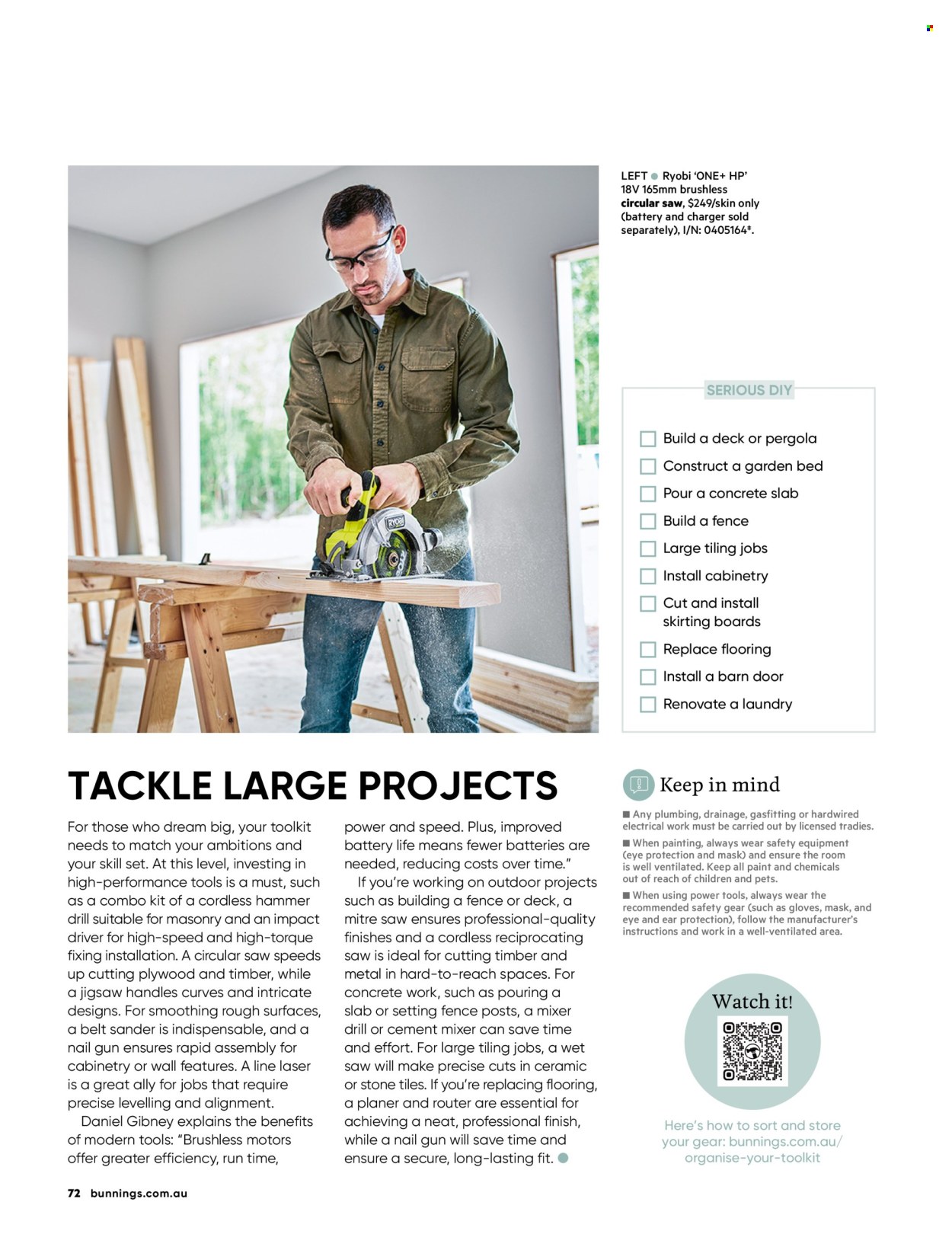 Bunnings Warehouse catalogue. Page 1