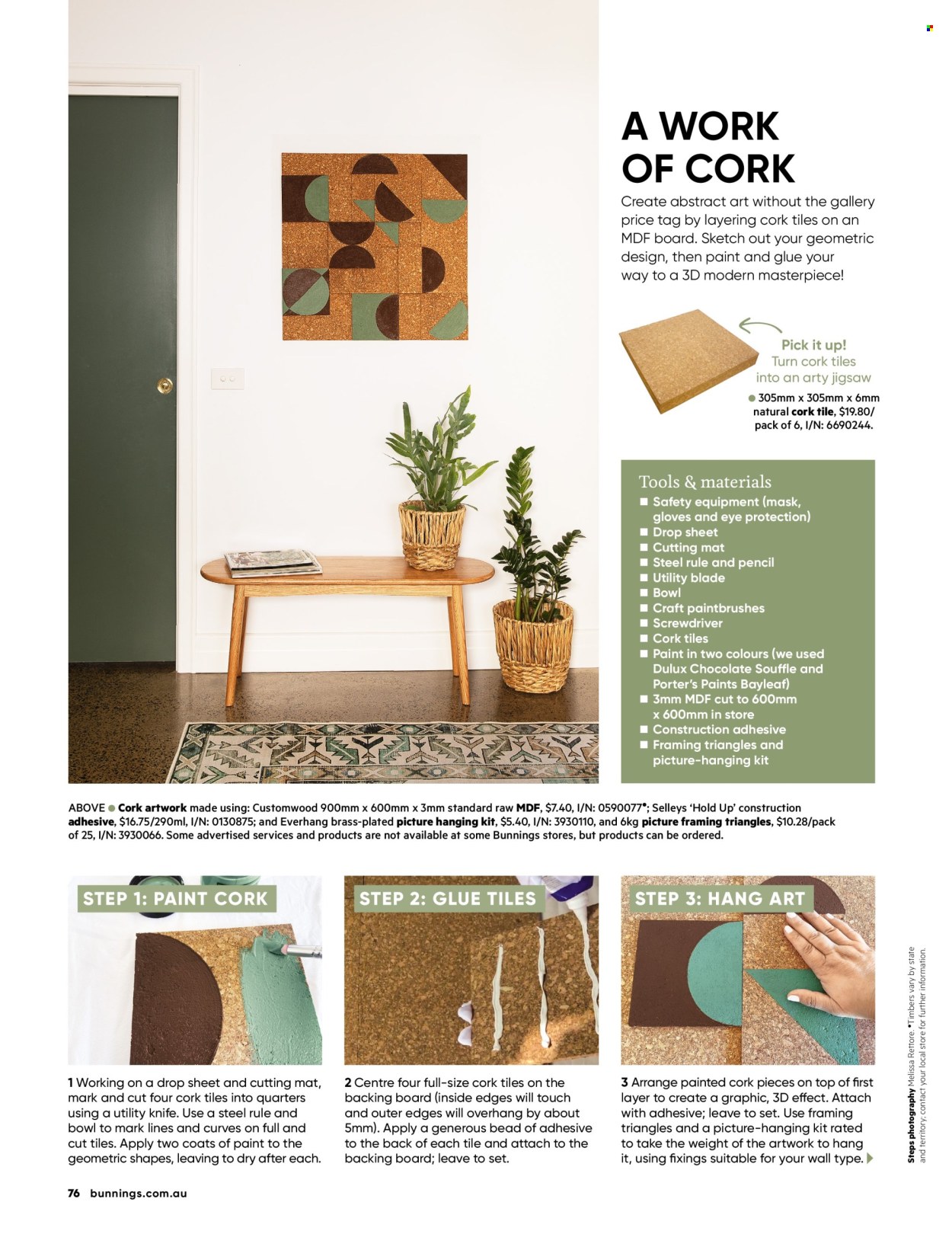 Bunnings Warehouse catalogue. Page 1