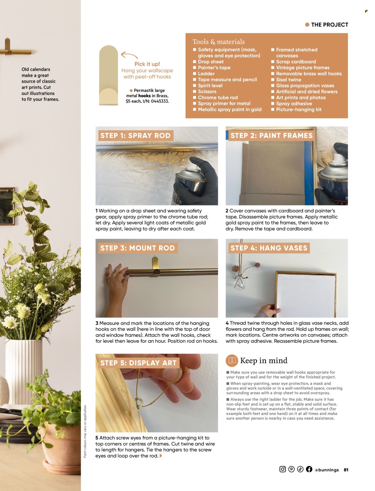 Bunnings Warehouse catalogue. Page 1