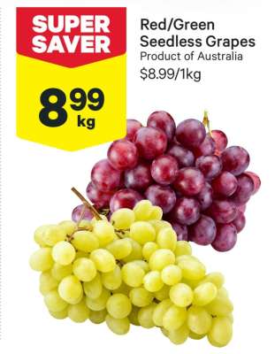 Red/Green Seedless Grapes