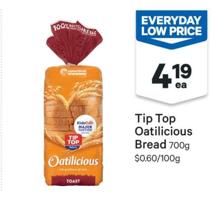Tip Top Oatilicious Bread