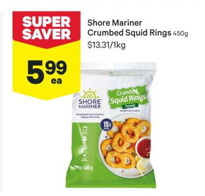 Shore Mariner Crumbed Squid Rings