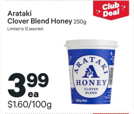 Arataki Clover Blend Honey