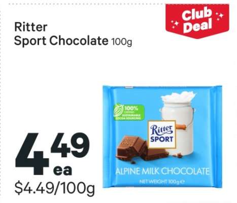 Ritter Sport Chocolate 100g