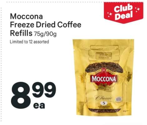 Moccona Freeze Dried Coffee Refills