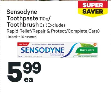 Sensodyne Toothpaste/Toothbrush