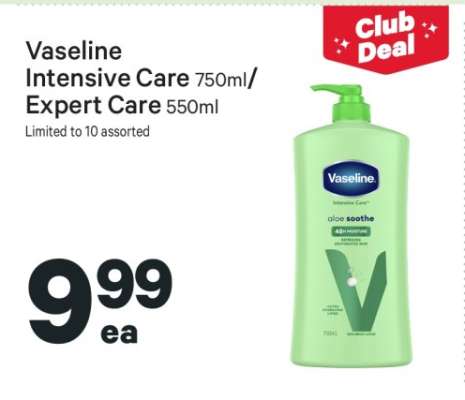 Vaseline Intensive Care 750ml/Expert Care 550ml