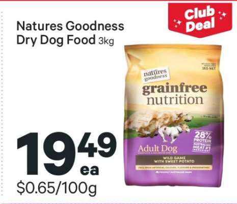 Natures Goodness Dry Dog Food 3kg