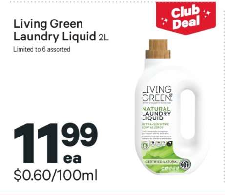 Living Green Laundry Liquid 2L