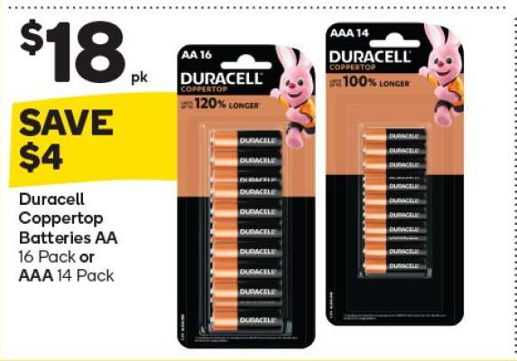 Duracell Coppertop Batteries