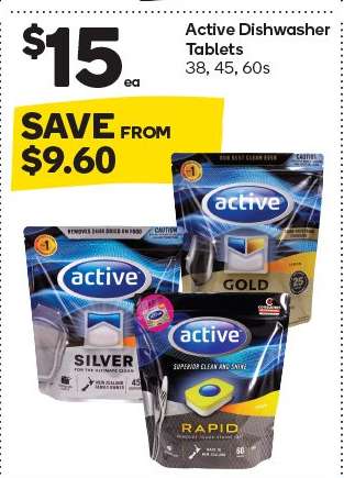 Active Dishwasher Tablets