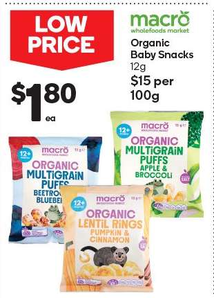 Macro Organic Baby Snacks