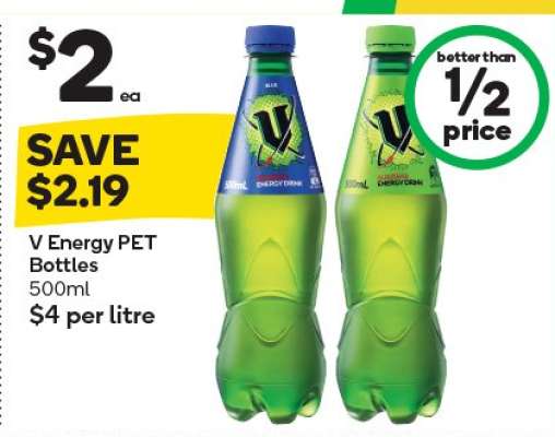 V Energy PET Bottles