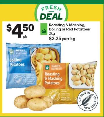 Roasting & Mashing, Boiling or Red Potatoes