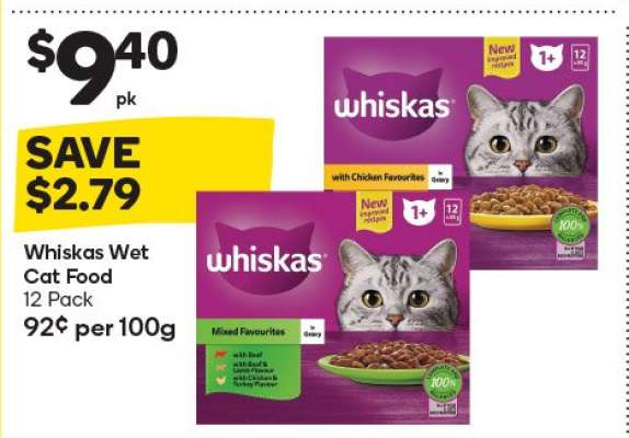 Whiskas Wet Cat Food 12 Pack