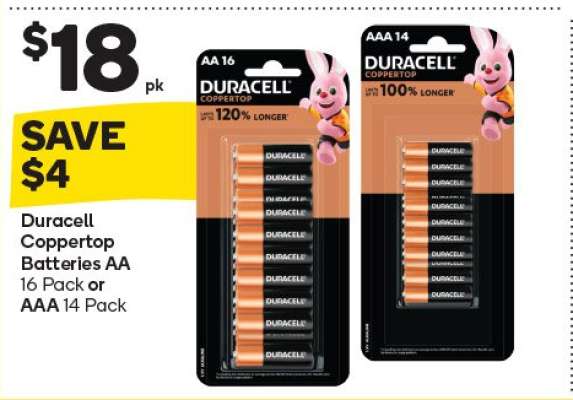 Duracell Coppertop Batteries