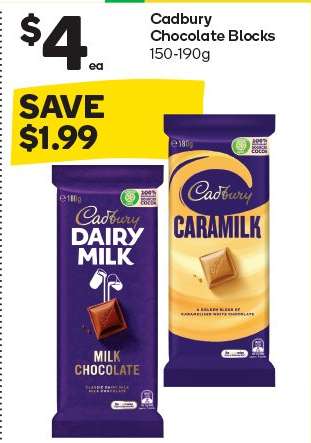 Cadbury Chocolate Blocks