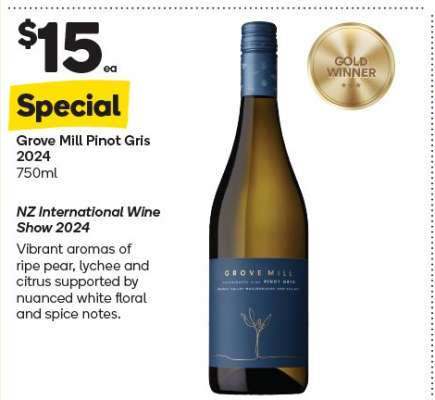 Grove Mill Pinot Gris 2024