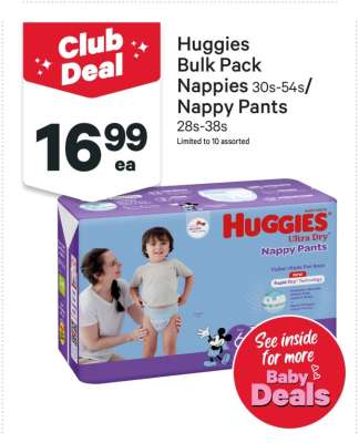 Huggies Bulk Pack Nappies/Nappy Pants