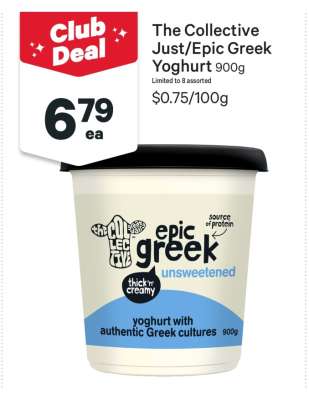 The Collective Just/Epic Greek Yoghurt