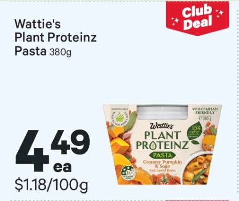 Wattie's Plant Proteinz Pasta